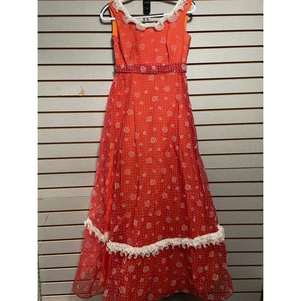Very VTG Formal Gown Prom Dress!! 1960's Early 70's Nadine Sz 9 Bust Size 33